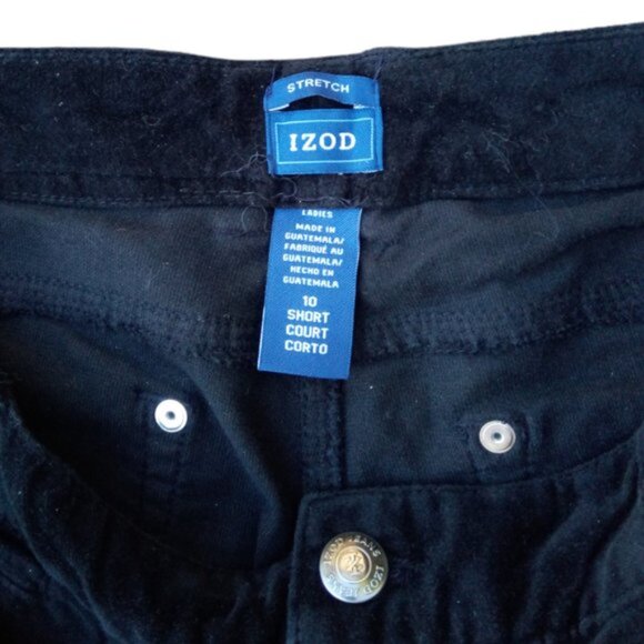IZOD navy corduroy pants sz 10 Short 10P - Picture 3 of 12